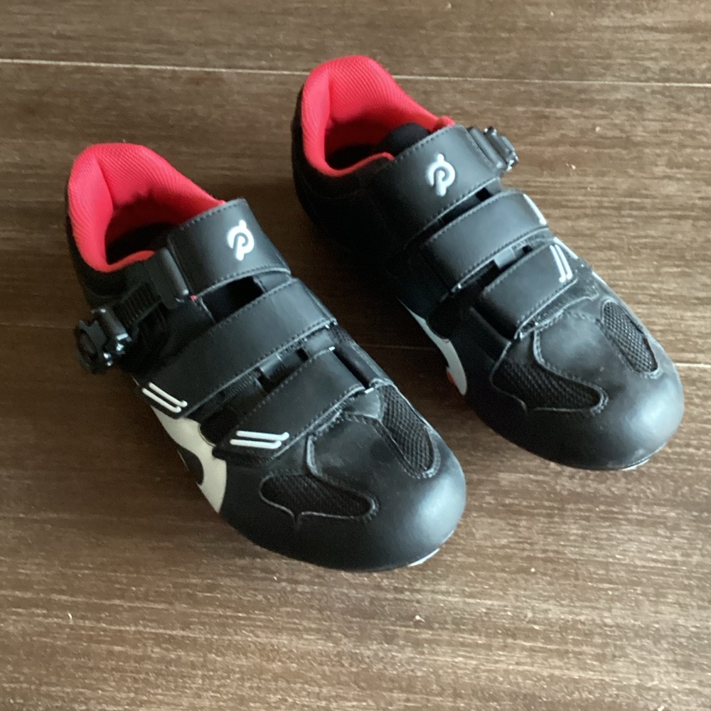 Peloton Women’s Black and Red Cycling Shoes